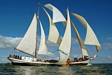 Plattbodenschiff Eeensgezindheid - Traditionssegler ab HEnkhuizen am IJsselnmeer