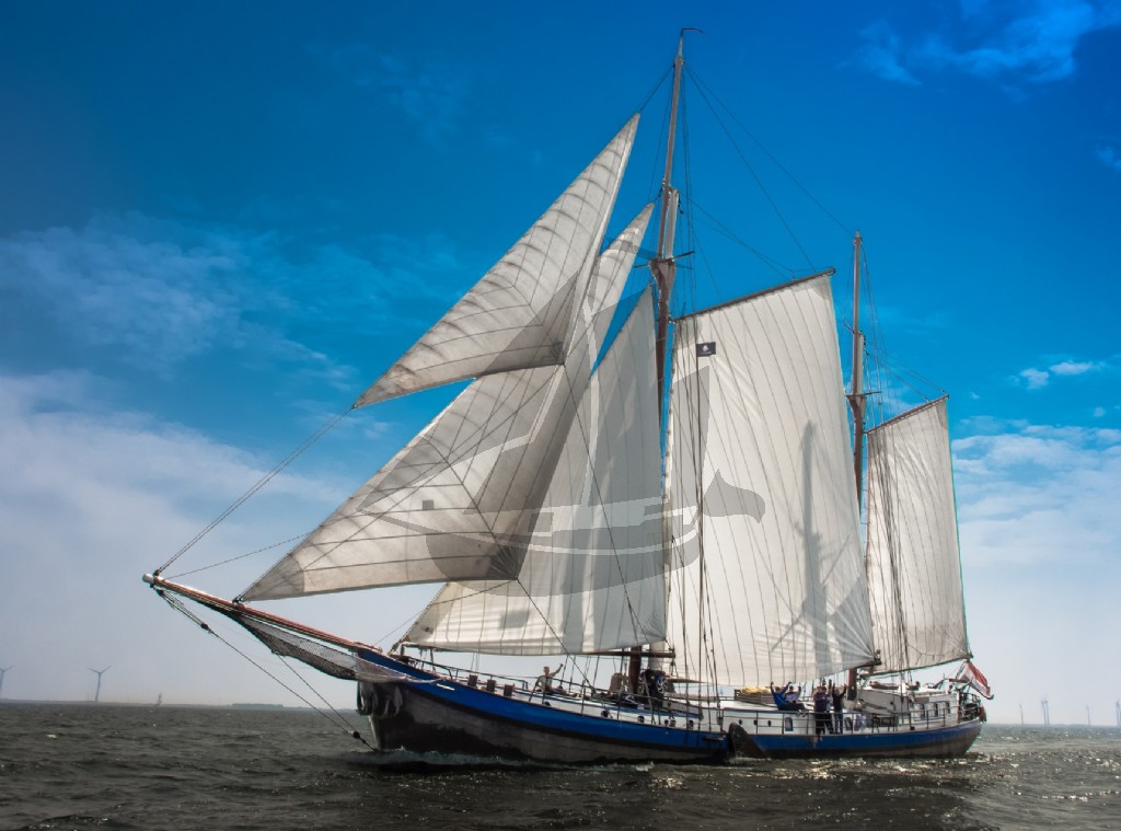Plattbodenschiff Zweimast-Klipper Gaia ab Lemmer