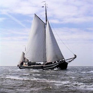 Plattbodenschiff Labor Sanitas ab Harlingen