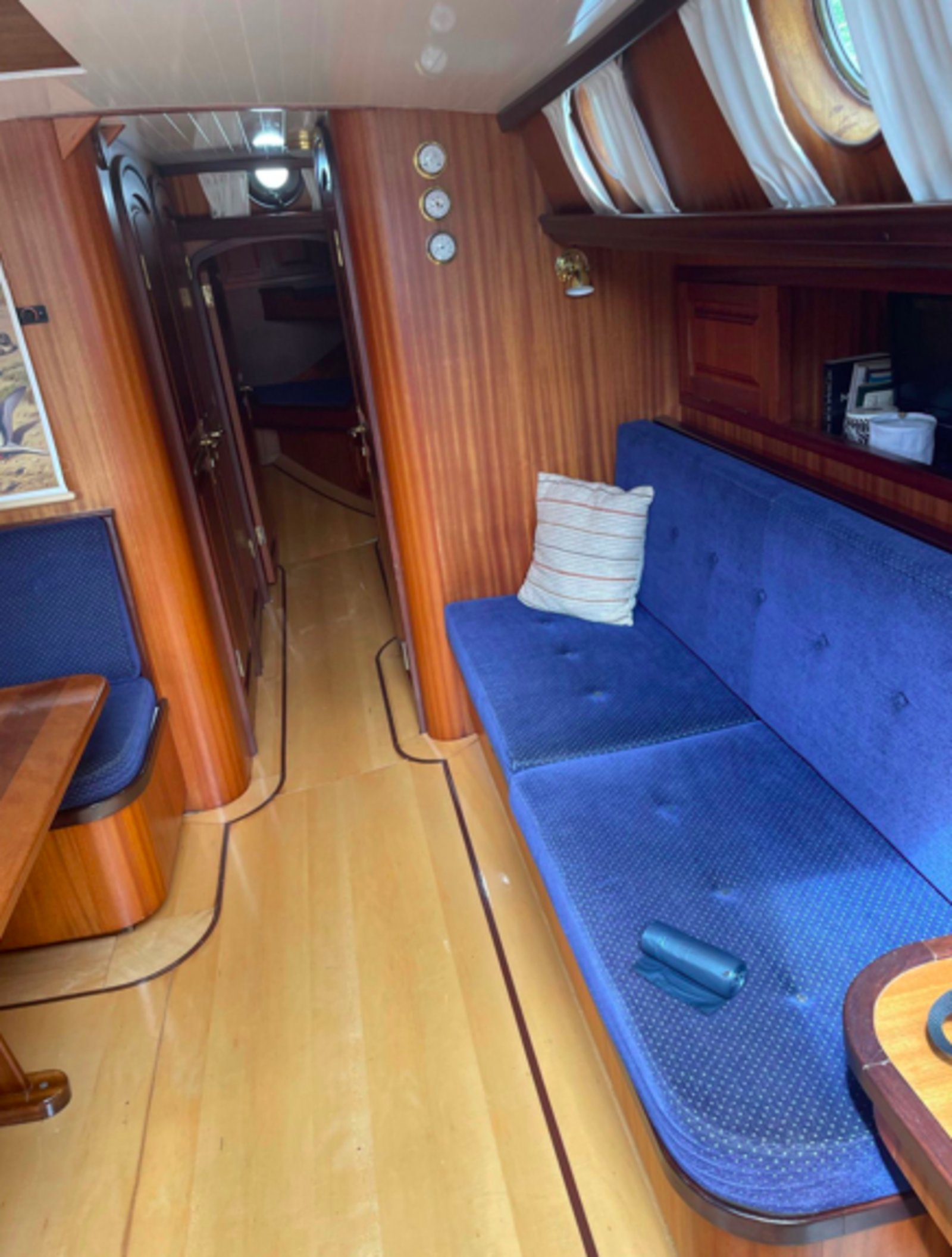 unter Deck - Salon Plattbodenschiff Andante - unter Deck