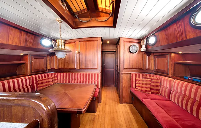 Plattbodenschiff Bellefleur - Salon