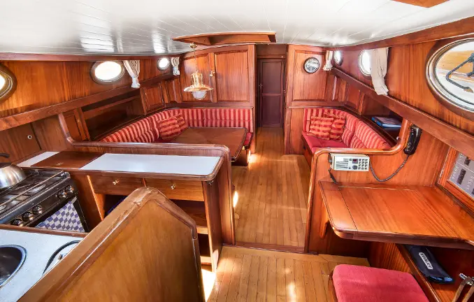 Plattbodenschiff Bellefleur - unter Deck