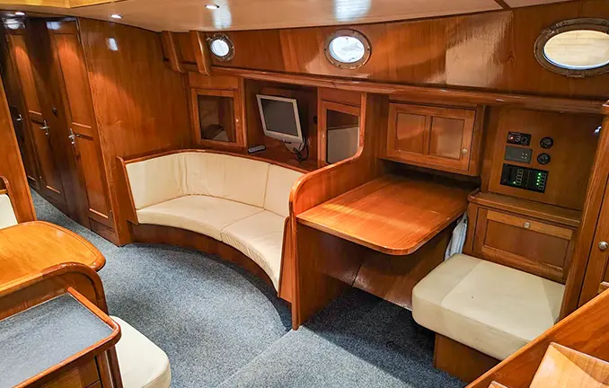 Plattbodenschiff 'de zilte vrijheid' - unter Deck