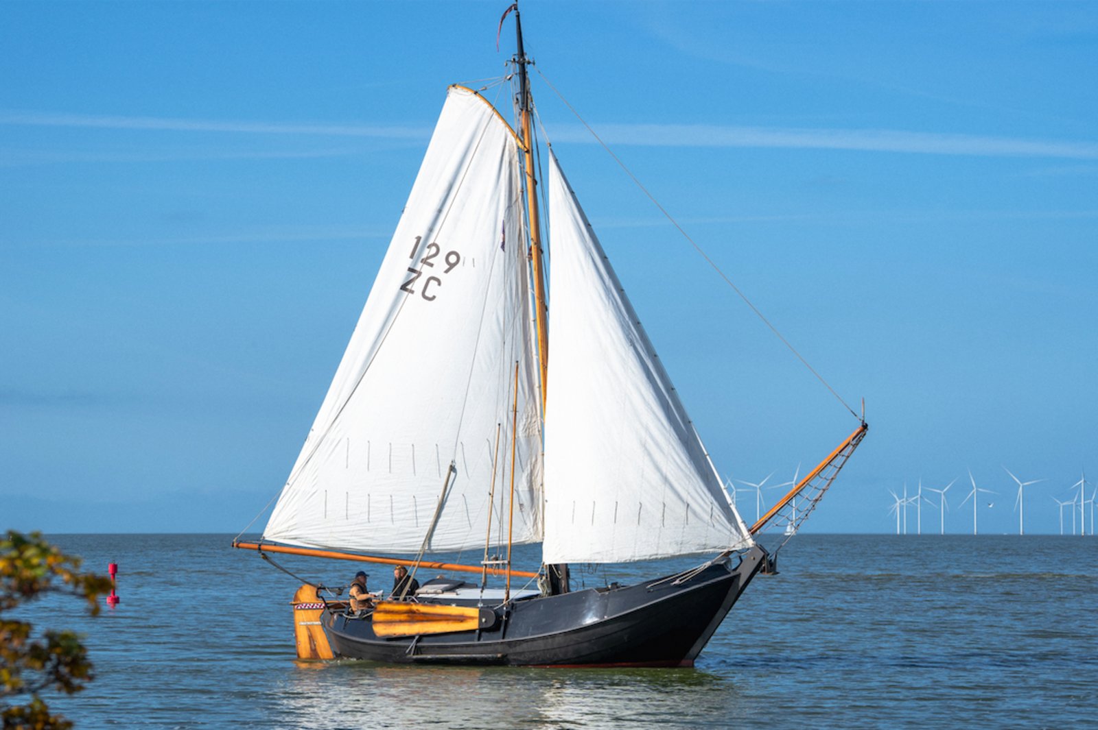 Mit dem Charterschiff 'Lagertha' unterwegs auf dem Ijsselmeer