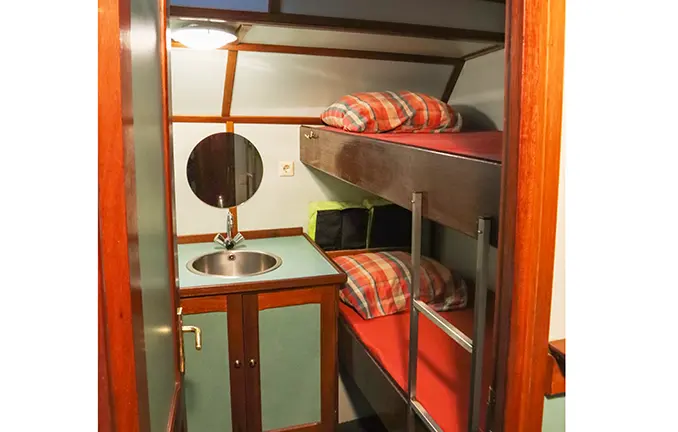 Plattbodenschiff Alliantie - Kabine