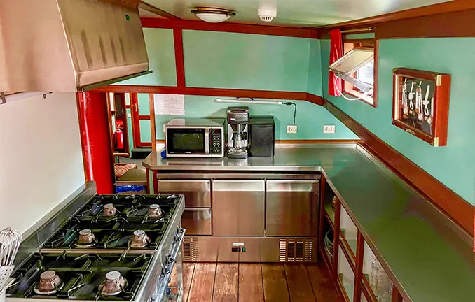 Plattbodenschiff Alliantie - Kombüse