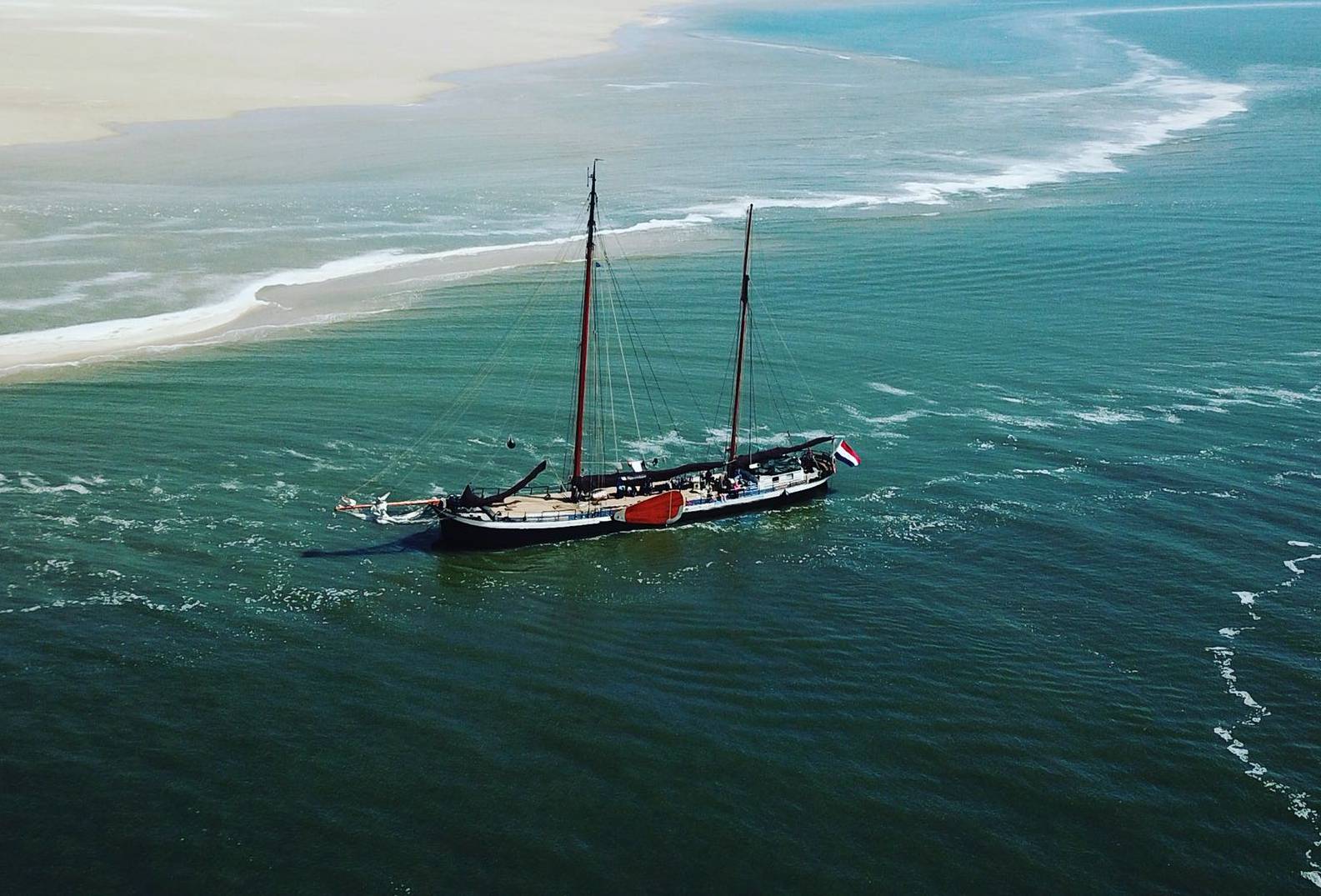 Plattbodenschiff Avontuur bei Terschelling