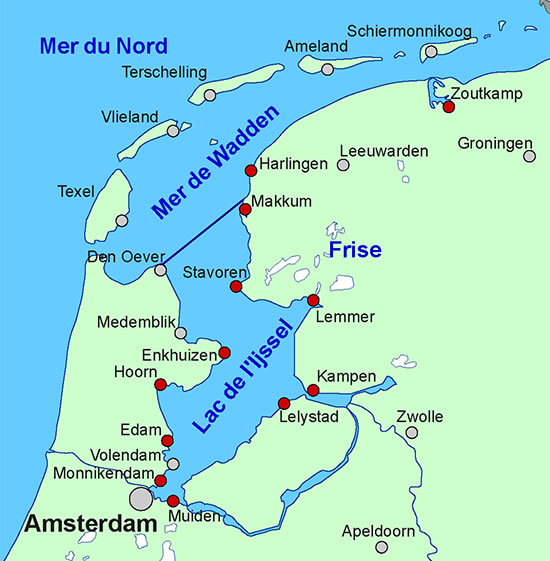 Segelrevier Niederlande für Plattbodenschiffe