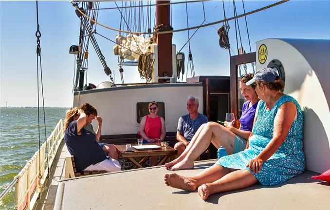 Segeln mit der 'Elizabeth' - an Deck