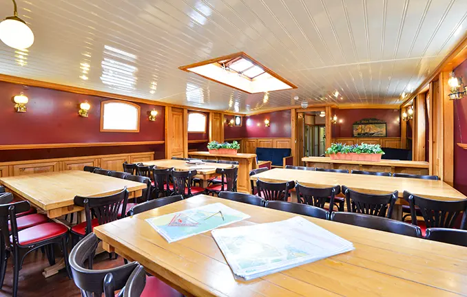 Plattbodenschiff 'Elizabeth' - ein Plattbodenschiff - unter Deck