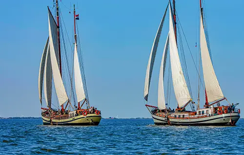 Plattbodenschiff auf dem Ijsselmeer