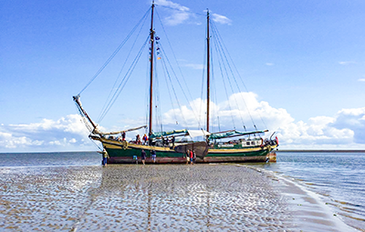 Plattbodenschiff 'Kaat Mossel'