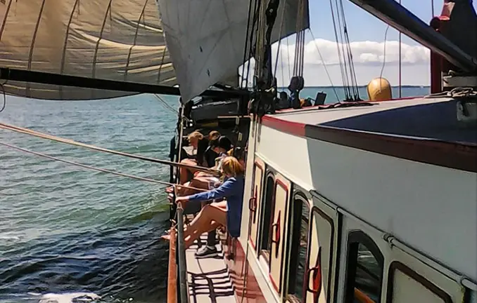 Plattbodenschiff 'Klipper Manna' - Segeln! Sewgeln mit dem Plattbodenschiff 'Klipper Manna'