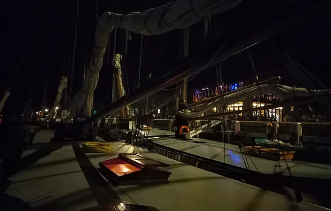 Ludger: Abend im Hafen von Vlieland