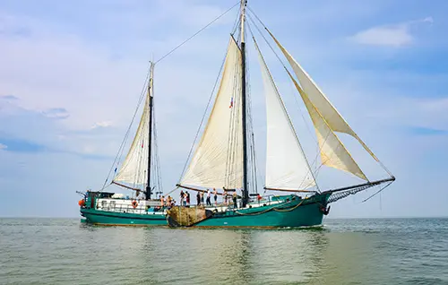 Plattbodenschiff 'Pelikaan'