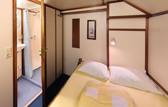 Beispiel 2er Kabine mit Doppelbett auf der Radboud