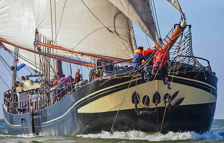 Plattbodenschiff Klipper  'Suydersee' ab Harlingen