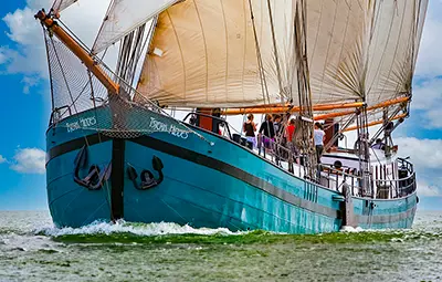 Plattbodenschiff 'Tsjerk Hiddes' - Dreimaster