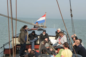 Plicht an Deck der De Verwondering Plicht an Deck