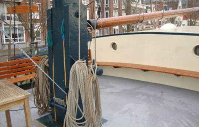 Plattbodenschiff 'Waddenzee' - an Deck